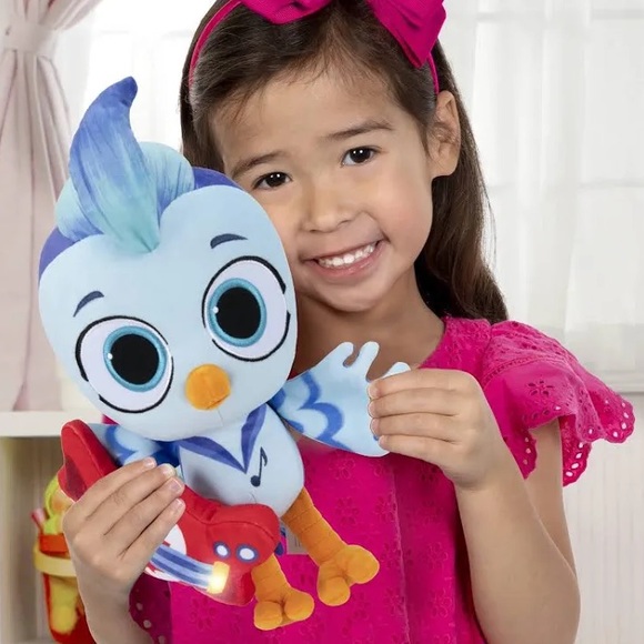 Do, Re & Mi' The Blue Jay Plush with Lights&Sounds with Guitar-Amazon Exclusive - Picture 4 of 5